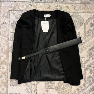 Elegant Black Women's Jacket Cape